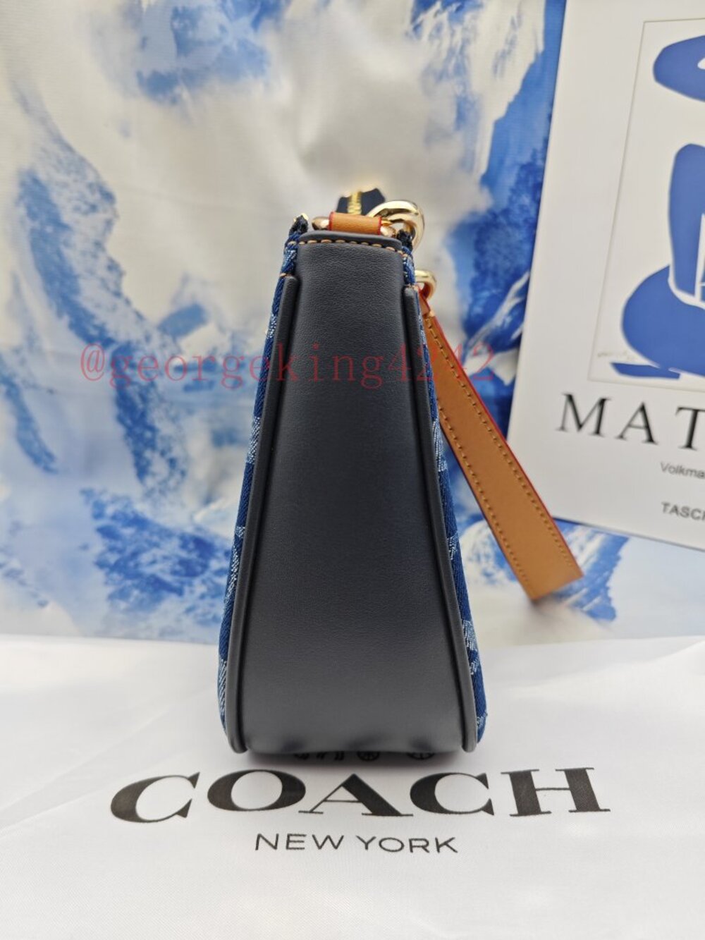 Coach Teri Shoulder Bag In Signature Denim - Picture 3 of 12